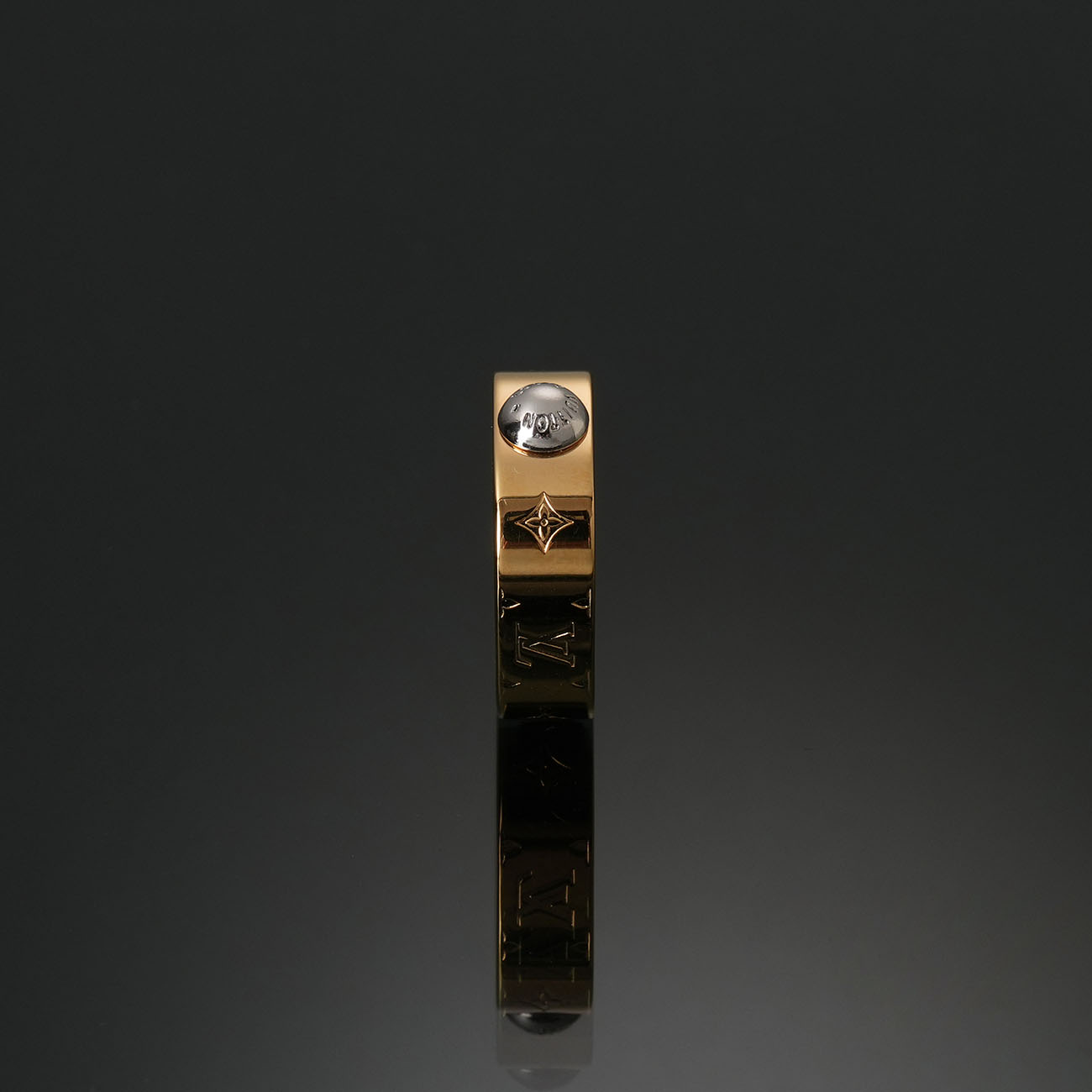 LOUIS VUITTON(USED)루이비통 M00211 나노그램 링 #M